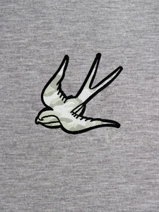 White Swallow Grey T-Shirt